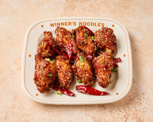 8 pcs d'ailes de poulet caramel & piment doux